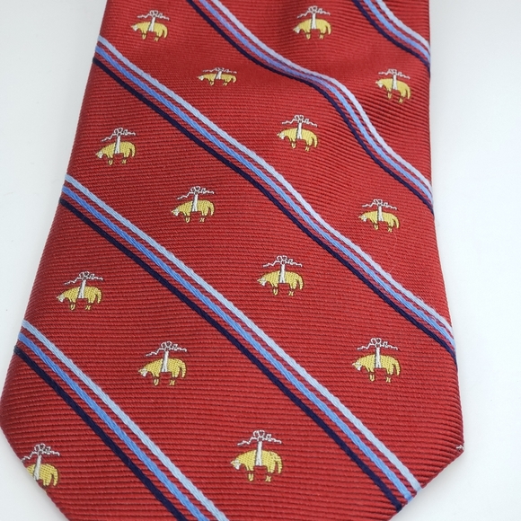 Brooks Brothers Golden Fleece Logo Silk Tie - Picture 2 of 4